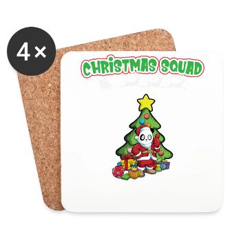 Christmas Squad X-Mas Animals Family Matching Xmas - Coasters (set of 4) - white - Front