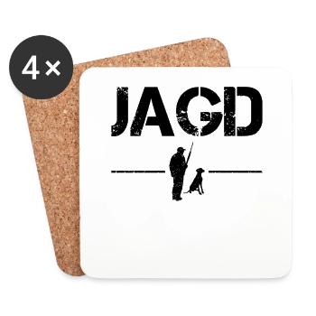 Jagen - Untersetzer (4er-Set) - Weiß - Vorne
