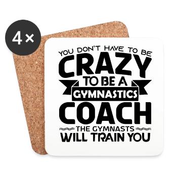 Gymnastiktrainer | Geschenk Trainer Gymnastik !! - Untersetzer (4er-Set) - Weiß - Vorne