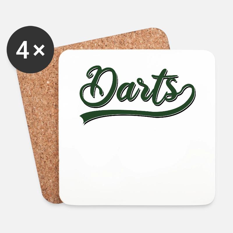 Darts - Untersetzer (4er-Set) - Weiß