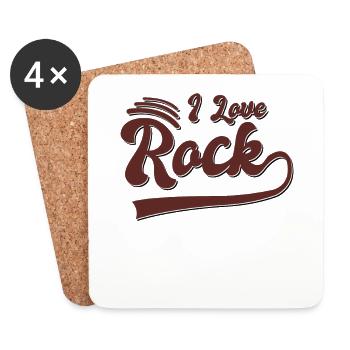 I love skirt - Coasters (set of 4) - white - Front