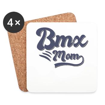 BMX Mama Geschenk - Untersetzer (4er-Set) - Weiß - Vorne