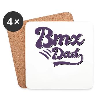 BMX Papa Gift - Coasters (set of 4) - white - Front