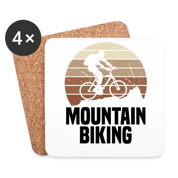 VTT Cyclisme Vélo Cyclisme - Dessous de verre (lot de 4) - blanc - Devant
