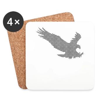 Eagle - Coasters (set of 4) - white - Front