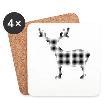 Elk - Coasters (set of 4) - white - Front