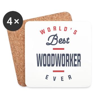 Woodworker - Coasters (set of 4) - white - Front