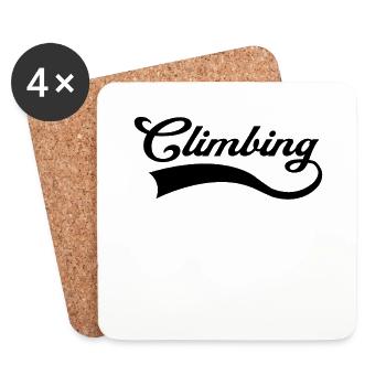 Climbing lettering - Coasters (set of 4) - white - Front