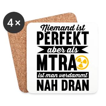 MTRA Radiologie Röntgen MTA Radiologe - Untersetzer (4er-Set) - Weiß - Vorne
