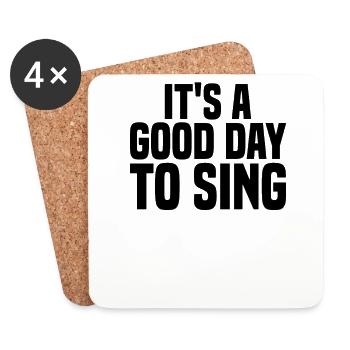 Karaoke Singing Singer Party - Coasters (set of 4) - white - Front