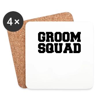 Bräutigam groom JGA - Dessous de verre (lot de 4) - blanc - Devant