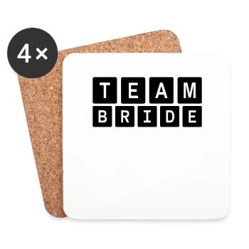 team bride Team Bride - Coasters (set of 4) - white - Front