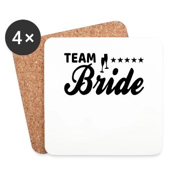 team bride Team Bride - Coasters (set of 4) - white - Front
