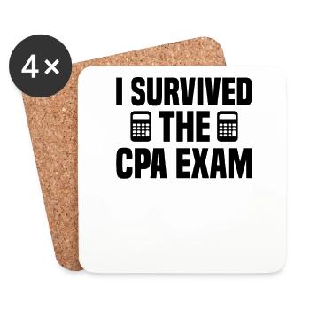 Accountant Auditor - Coasters (set of 4) - white - Front