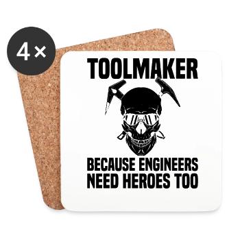 Cnc Mechanist Machinist Tolerance Issues - Coasters (set of 4) - white - Front