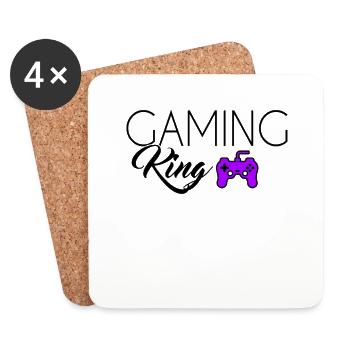 Gaming King - Untersetzer (4er-Set) - Weiß - Vorne