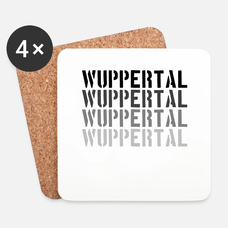 Wuppertal - Untersetzer (4er-Set) - Weiß