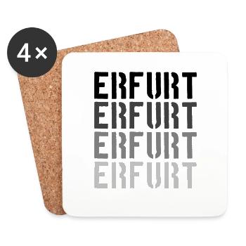 Erfurt - Untersetzer (4er-Set) - Weiß - Vorne