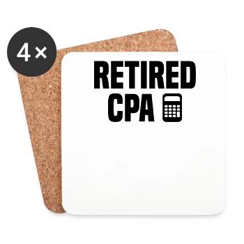 Auditor Accountant - Coasters (set of 4) - white - Front