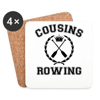 Cousins Rowing - Coasters (set of 4) - white - Front