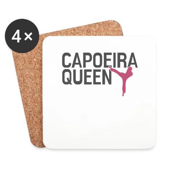 Reine de la Capoeira - Dessous de verre (lot de 4) - blanc - Devant
