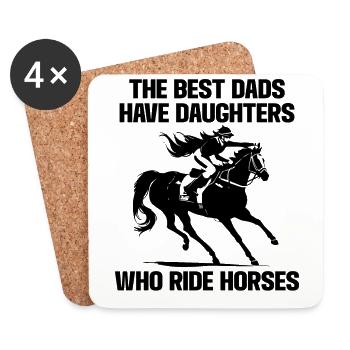 Horse Owner Rider Riding Horse Father - Coasters (set of 4) - white - Front