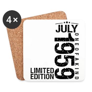 Birthday 1959 July 1959 July 1959 - Coasters (set of 4) - white - Front