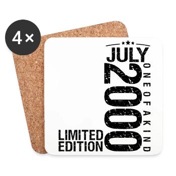 Anniversary 2000 July 2000 July 2000 - Coasters (set of 4) - white - Front