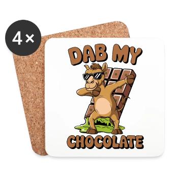 Dubaï Dab my Chocolate - Dessous de verre (lot de 4) - blanc - Devant