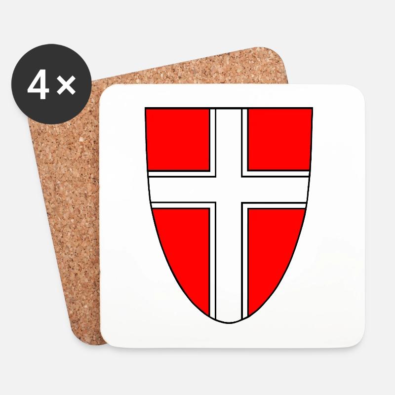Wien Wappen - Untersetzer (4er-Set) - Weiß