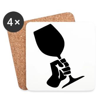 Wine Revolution - Untersetzer (4er-Set) - Weiß - Vorne