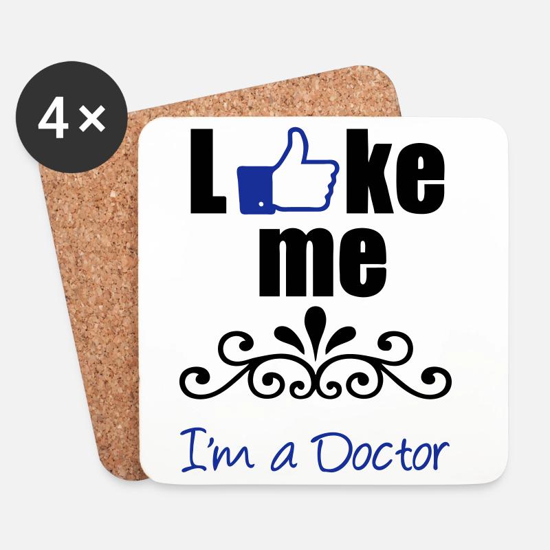 Like the Doctor Arzt Medizin Geschenk - Untersetzer (4er-Set) - Weiß