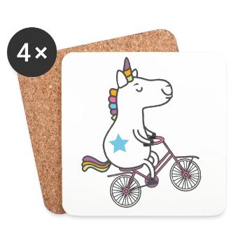 unicorn only - Untersetzer (4er-Set) - Weiß - Vorne