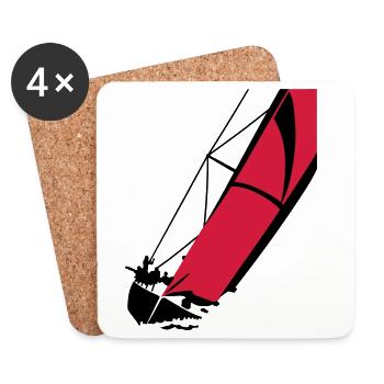 Yacht - Coasters (set of 4) - white - Front