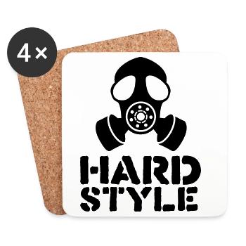 hardstyle - Coasters (set of 4) - white - Front