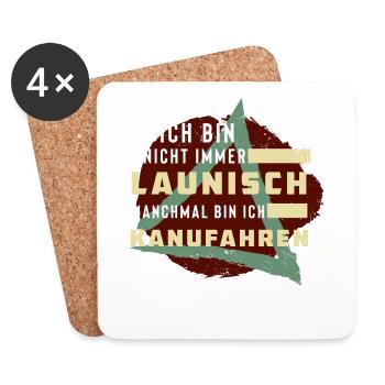 Dreieck Aus Flüssen - Paddeln - Untersetzer (4er-Set) - Weiß - Vorne