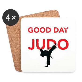 Judo fighter - judo - Coasters (set of 4) - white - Front