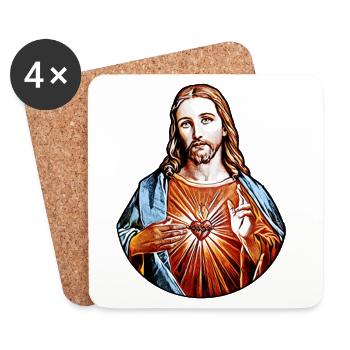 Jesus Christ * Jesus Christ NAZARETH Savior - Coasters (set of 4) - white - Front