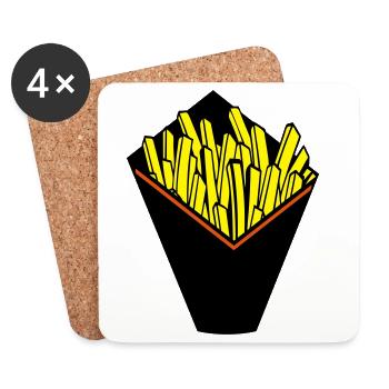 FRIED CONE - Coasters (set of 4) - white - Front