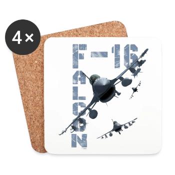F16 FALCON - 2012 - Untersetzer (4er-Set) - Weiß - Vorne