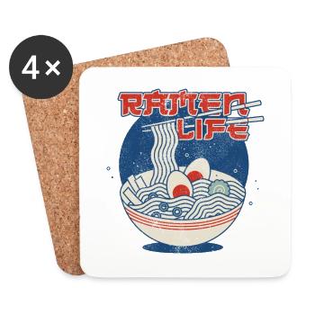 Ramen Life - Coasters (set of 4) - white - Front