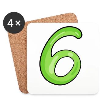 6 - Coasters (set of 4) - white - Front