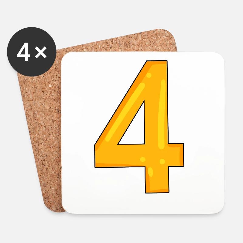 4 - Untersetzer (4er-Set) - Weiß