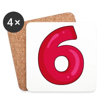 6 - Coasters (set of 4) - white - Front