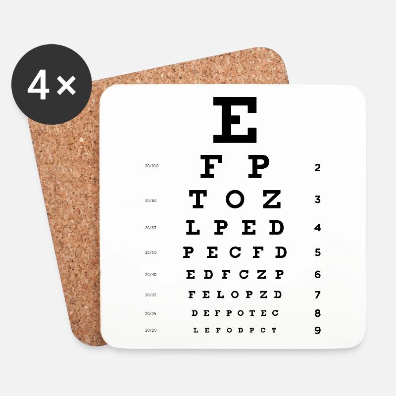 Augenoptiker Optiker Augenarzt - Untersetzer (4er-Set) - Weiß