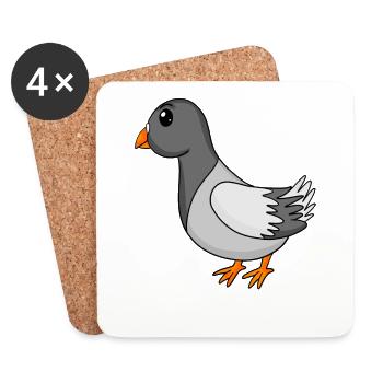 Dove - Coasters (set of 4) - white - Front
