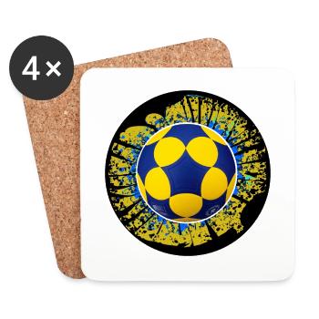 Korfball - Coasters (set of 4) - white - Front