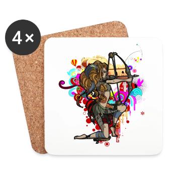 Archery - Coasters (set of 4) - white - Front