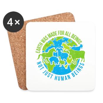 Dog Rescue Animal Rescue Animal Rights Adopting - Untersetzer (4er-Set) - Weiß - Vorne