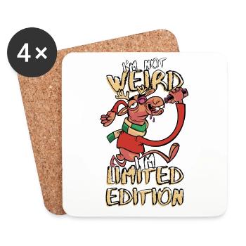 Drunken Reindeer - Limited Edition - Saying - Coasters (set of 4) - white - Front